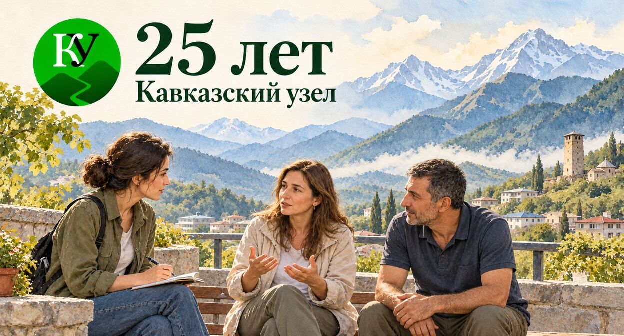"Кавказскому узлу" - 25 лет. Иллюстрация создана "Кавказским узлом" при помощи ИИ в программе Copilot "Кавказскому узлу" - 25 лет. Иллюстрация создана "Кавказским узлом" при помощи ИИ в программе Copilot