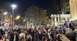 Участники акции протеста перед парламентом Грузии. Фото: Фото: Giorgi Mumladze / Facebook*